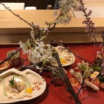 銀座 しのはら - お花見八寸
