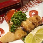 銀座 しのはら - 焼きタケノコ 花山椒