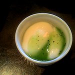 ビストロ - 牛乳ゼリー　キウイソース