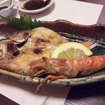 喜多八寿司 - のどグロともさえび　小ぶりですが出てうれしかったです