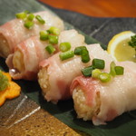 南国食堂 ちむどんどん - あぐー豚の大トロ炙り寿司