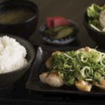 h Tori Ryouri Waraiya - ランチ緑の鶏焼定食