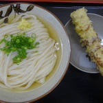 讃岐うどん いわい - ひやひやうどん中：ちくわ天