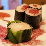 鮨 井上 - 広島菜巻と鉄火巻