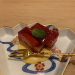 是しん - デザート 苺ゼリー