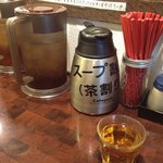 麺や庄の - 卓上の調味料