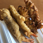 なかがわ - エビ天150円、とり天100円