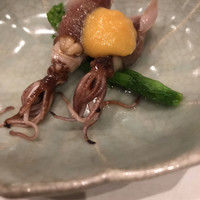 鶏割烹 ならや - 蛍烏賊と菜の花の酢味噌掛け