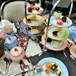 The Drawing Room - 色違いのパステルカラーの3段プレートにときめく！おかわり自由のセイボリー付きアフタヌーンティー1人RM130.00