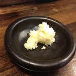 麺処 花田 - 追加のにんにく