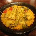 穴子とアンコウのパエリア