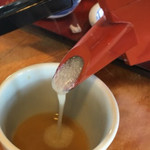 神立やぶそば - 濃厚蕎麦湯。