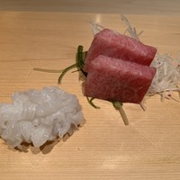 すし乾山 大阪北新地店 - たこ、大トロの刺身