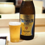 鮨 尚充 - まずはビールで