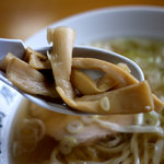 青竹手打ラーメン 日向屋 - らーめん（麺少な目）