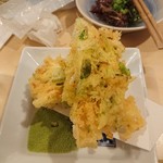 割烹くずし 徳多和良 - 白魚かき揚げ