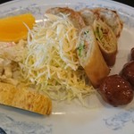 月苑 - 中華ランチのおかず