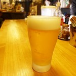 燻製カレーと串カツ ガラック - 生ビール　400円