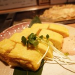 鉄板焼にしか - 豆乳の出汁巻たまご