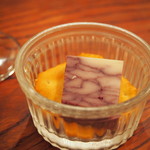 京都ダイナー - 付き出し（チーズ＆クラッカー）