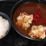 うどん万福 - 鶏からカレーうどん