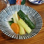 串焼き 巴 - セロリのお新香（330円）