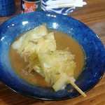串焼き 巴 - キャベツ串（150円）
