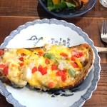 ブリコラージュ ブレッド アンド カンパニー ダイニング・カフェ - 季節野菜のフロマージュ、ブリコラージュブレッドタルティーヌ。ランチセットで。20190417