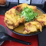 極楽うどん TKU - 鶏天カレーうどん（￥950）