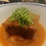 日本料理 晴山 - 牛大根のトマトごぼう煮込み