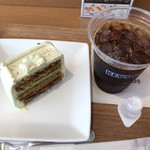 トップス キーズカフェ - 抹茶ケーキと氷温熟成珈琲アイス