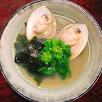 Kurasu Washoku Noboru - 千葉産蛤と生ワカメの酒蒸しお椀