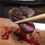 かたつむり - 真鴨の炭火焼 ロース＆もも を一緒に食う！