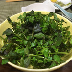 かたつむり - 天然クレソンとセリ