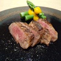 GINZA KUKI - 牛肉味噌漬けアスパラ黄身酢