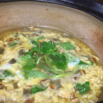 かたつむり - アカヤマドリダケのリゾット