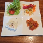 Kafe Jikyuu Jisoku - ドリンクセット(ランチ)のサラダ