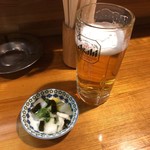 Hiyakuman Riyou - 生ビールとお通し