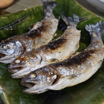 かたつむり - あまご塩焼き