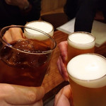 囲炉裏料理わ - 乾杯♪(*^^)o∀*∀o(^^*)♪
      走った後のビールはうみゃい♡