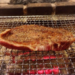 囲炉裏料理わ - 焼けるのを待つ時間も楽しい。。