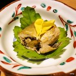 飛騨牛一頭家 馬喰一代 名古屋 - つきだし（子持ちあゆ）