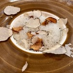 セルサルサーレ - 菊芋とブッラータチーズのスープ 春トリュフの香り