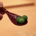 鮨 よし田 - うすいえんどう豆