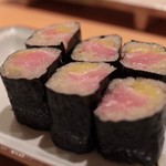 鮨 よし田 - とろたく巻き