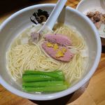 中華そば 満鶏軒 - 鴨中華そば雑炊セット（塩）　2019.3