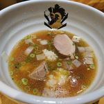 中華そば 満鶏軒 - こちらも、少しだけ〆の雑炊で　2019.3