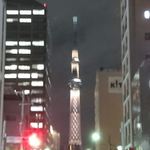 中華そば 満鶏軒 - 夜景にうかぶ、スカイツリーの風景　2019.3