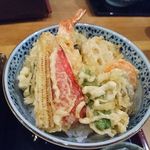 手打ち蕎麦 銀杏 - 天丼　2019.3