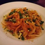 ラドンナ原宿 - カラスミとマッシュルームのスパゲティ　2019.3